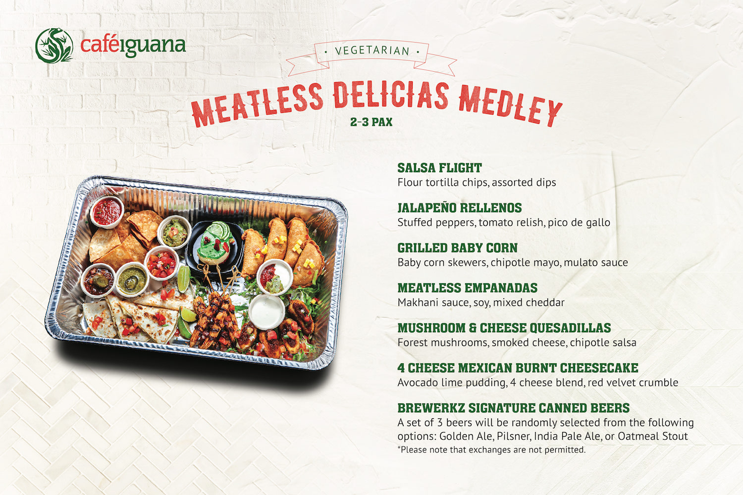 Meatless Delicias Medley (Vegetarian)